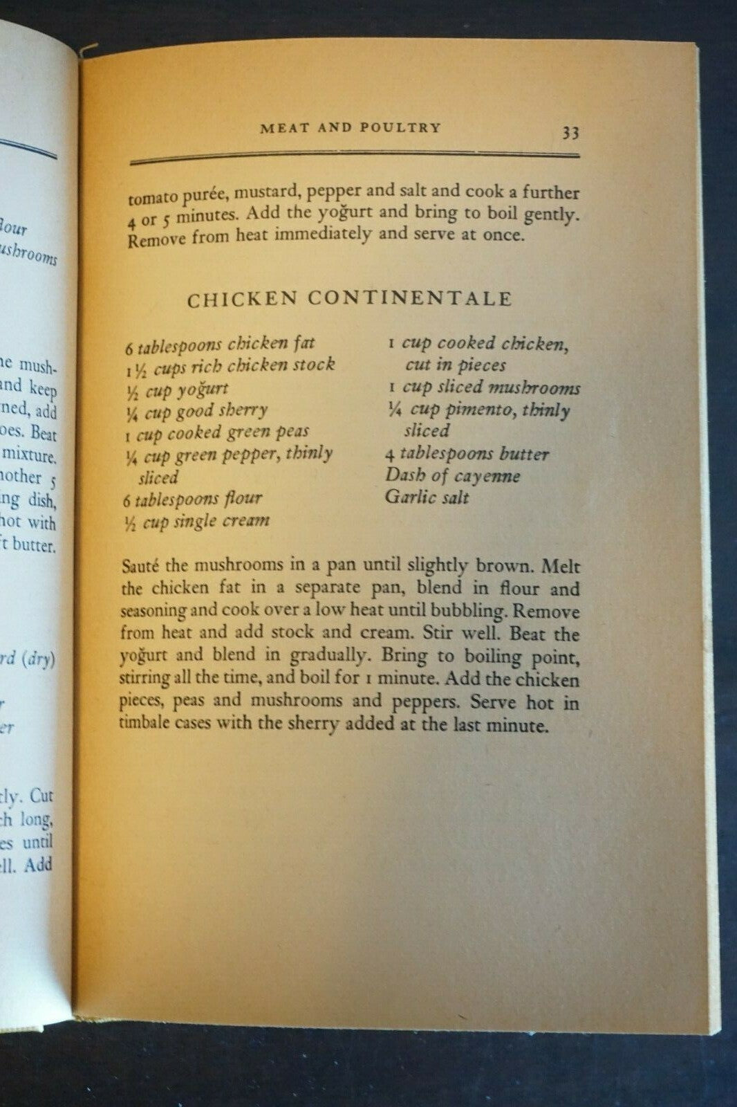 Cooking with Yogurt by Irfan Orga Cookbook Recipes Cook Book 1956 HC DJ
