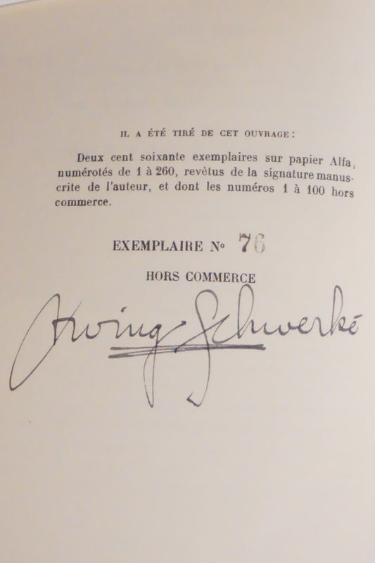 Alexandre Tansman by Irving Schwerke 1931 Softcover French