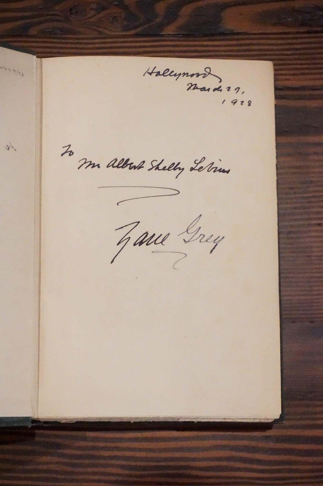 Tales of Lonely Trails by Zane Grey 1922 Signed 1st Edition