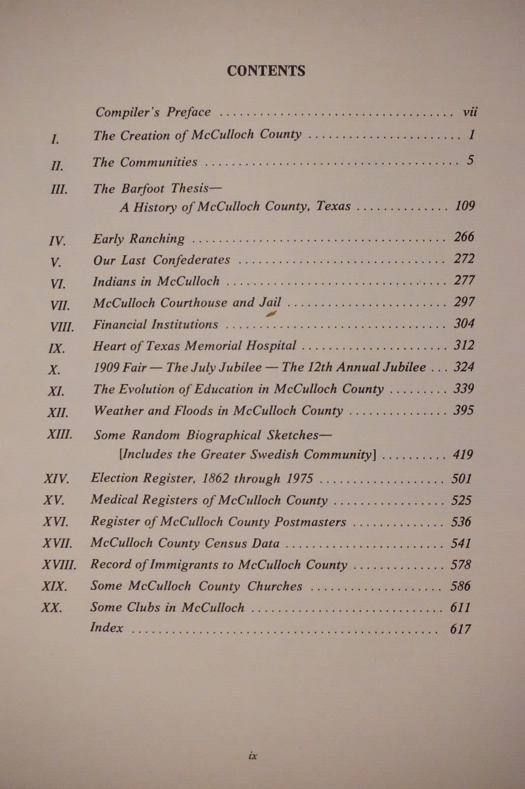 Handbook of McCulloch County Texas History Volume 1 by Wayne Spiller