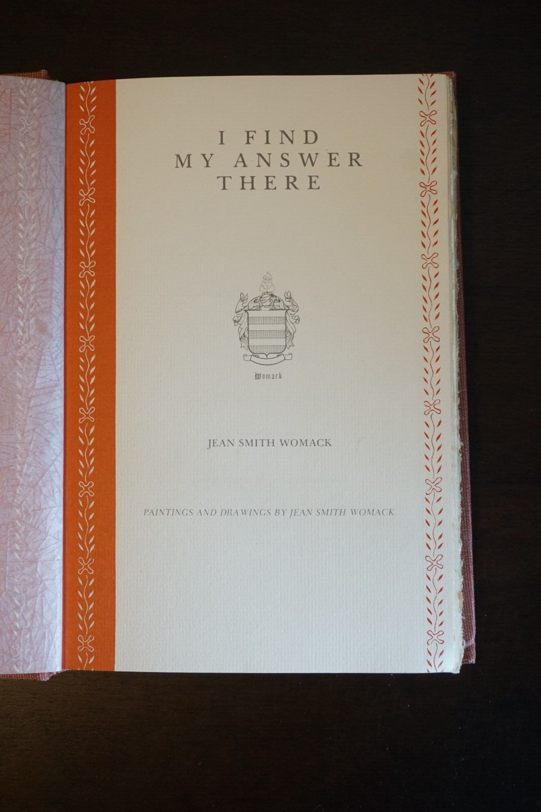 I Find My Answers There by Jean Smith Womack 1979 Signed