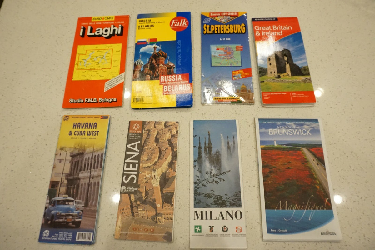 Collection of 33 World Travel Maps