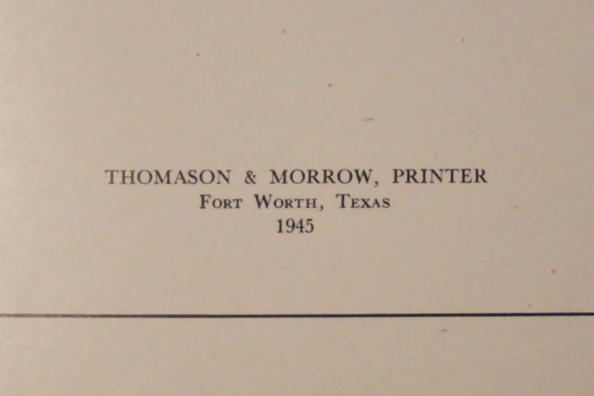 A Tale of Two Schools and Springtown Parker County, Texas by John W. Nix 1946 HC