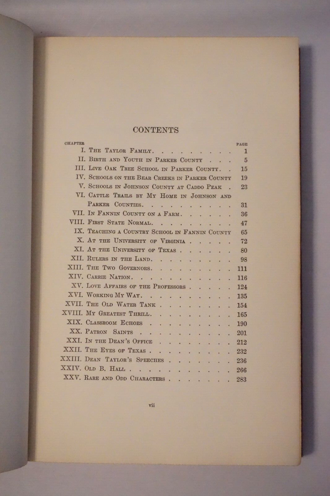 Fifty Years On Forty Acres by T.U. Taylor 1938 Hardcover
