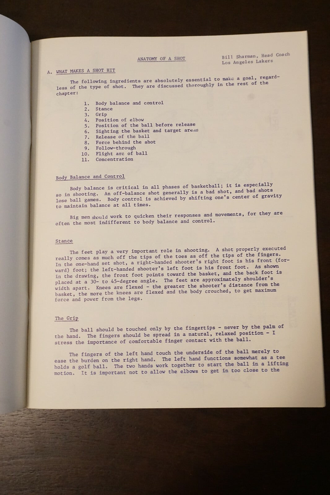 Denver Nuggets Basketball Fundamentals Camp Players Notebook 1970's