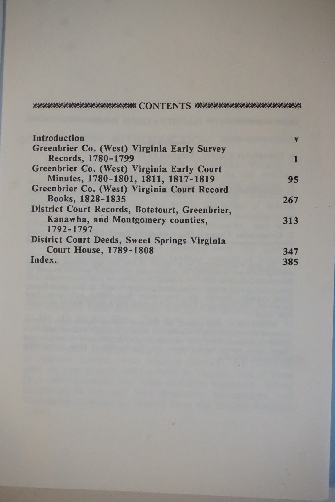 Greenbrier County, West Virginia Records Volume 1 by Larry G. Shuck 1988