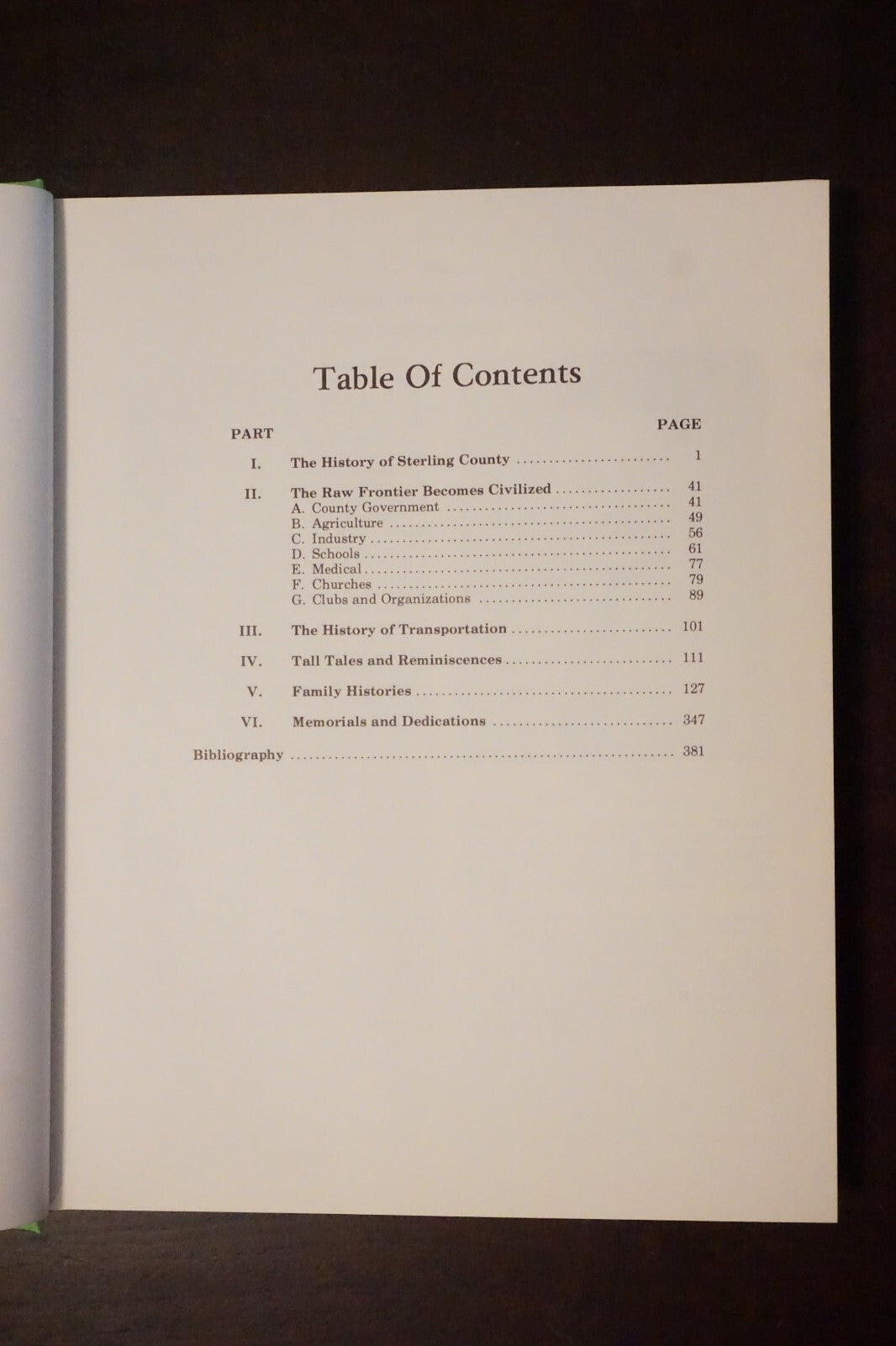 Milling Around Sterling County, Texas 1976 Hardcover