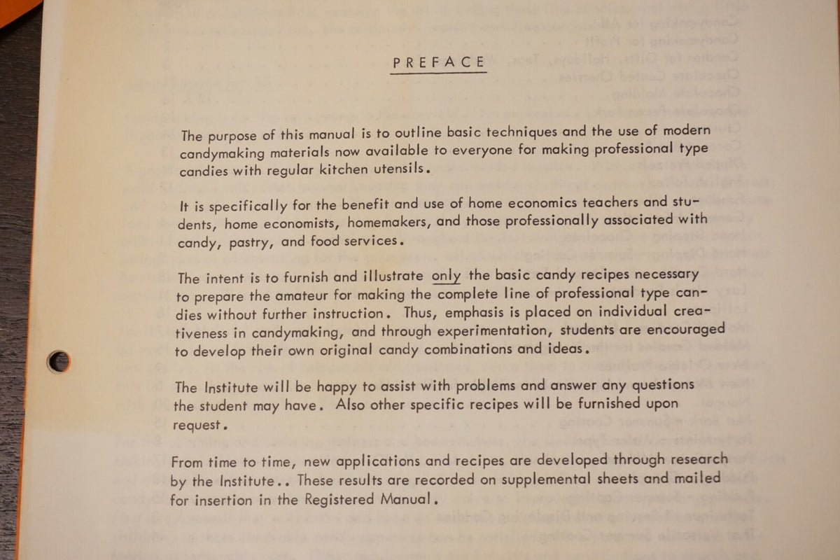Very Rare Principles of Modern Candymaking by Paul Welton Baker 1969