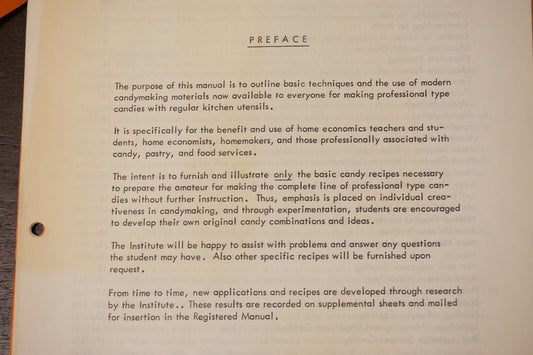 Very Rare Principles of Modern Candymaking by Paul Welton Baker 1969