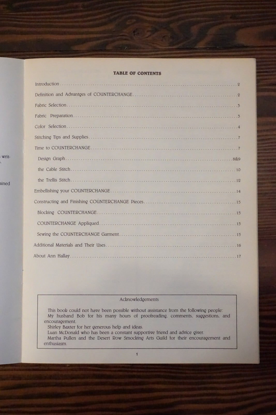 Counterchange Pleaterless Smocking by Ann Hallay 1990 Heirloom Sewing