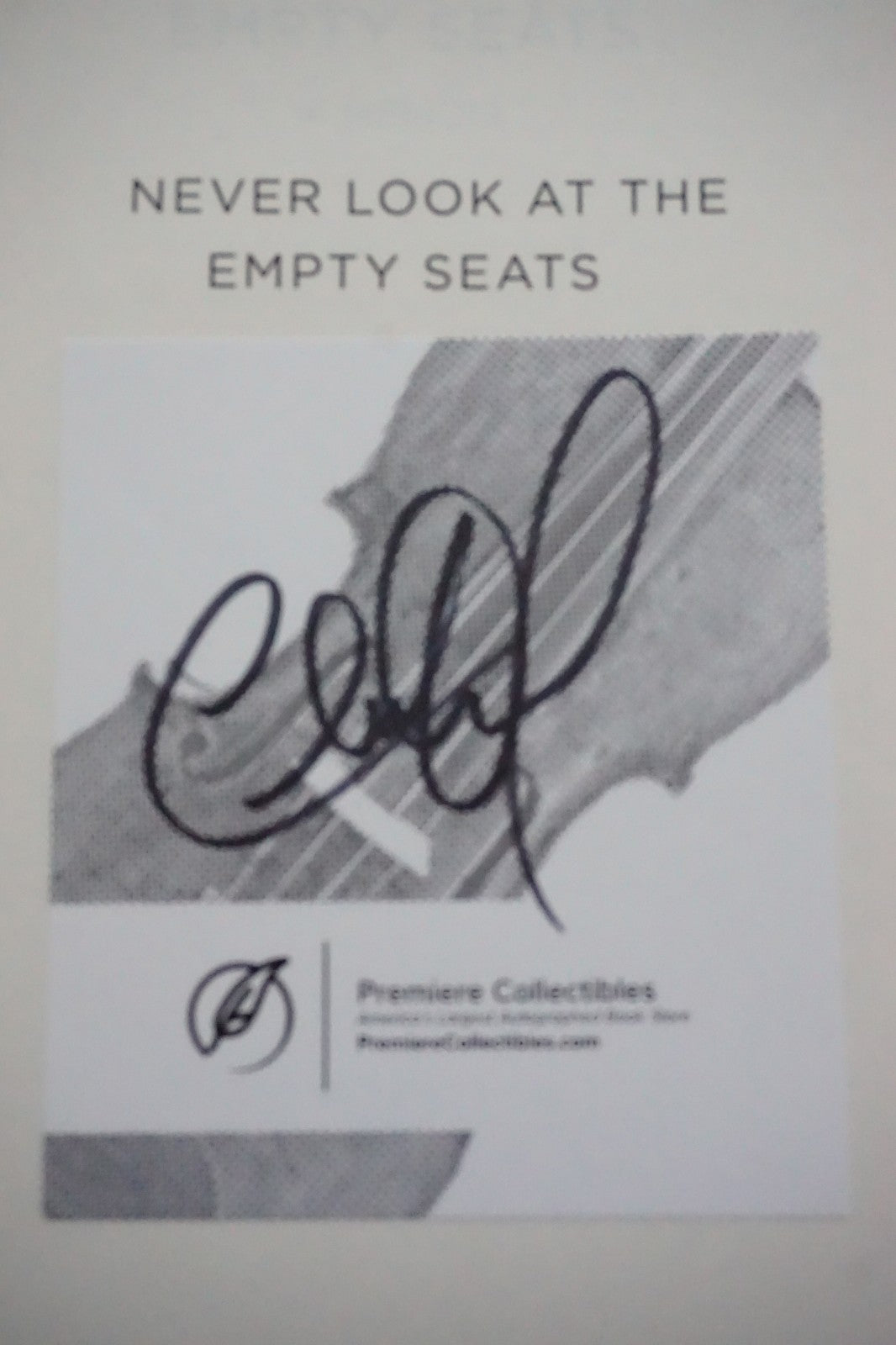 Never Look at the Empty Seats by Charlie Daniels 2017 Signed Bookplate COA HC