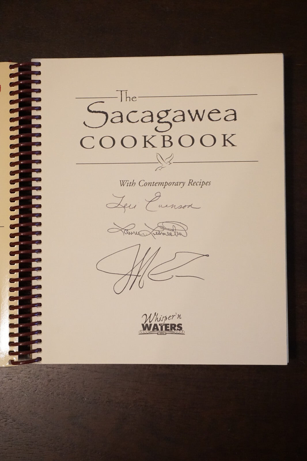 Vintage 2001 The Sacagawea Signed Copy Cookbook Recipes Cooking