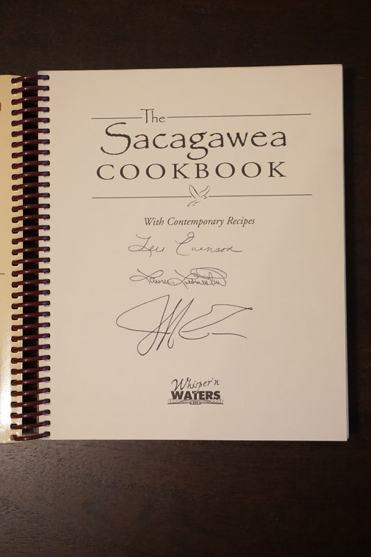 Vintage 2001 The Sacagawea Signed Copy Cookbook Recipes Cooking