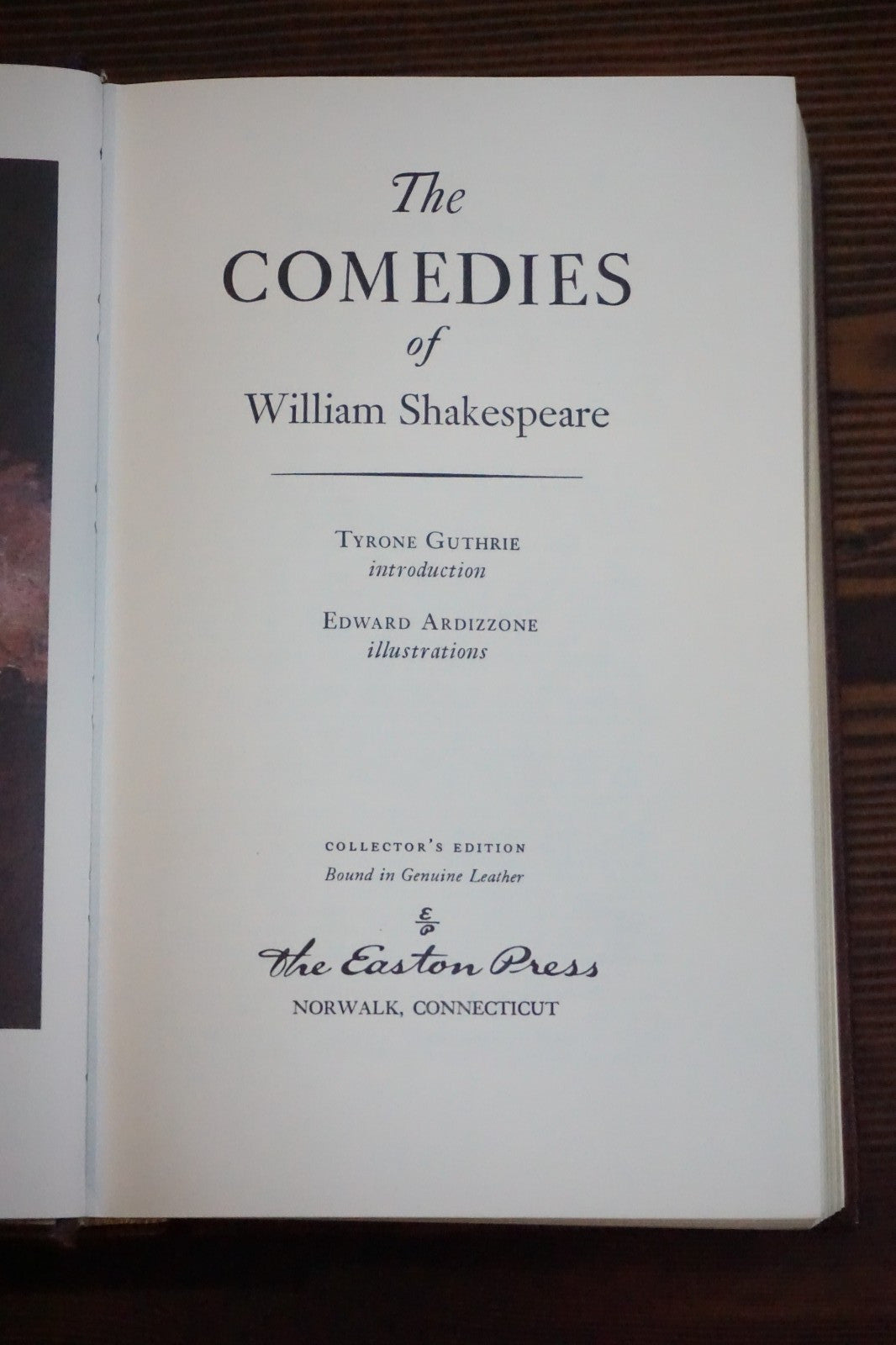 The Comedies, The Histories, The Tragedies by William Shakespeare - Easton Press