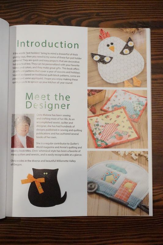 Pot Holders for All Seasons Chris Malone Annie's Quilting Pattern Book 20 Projects