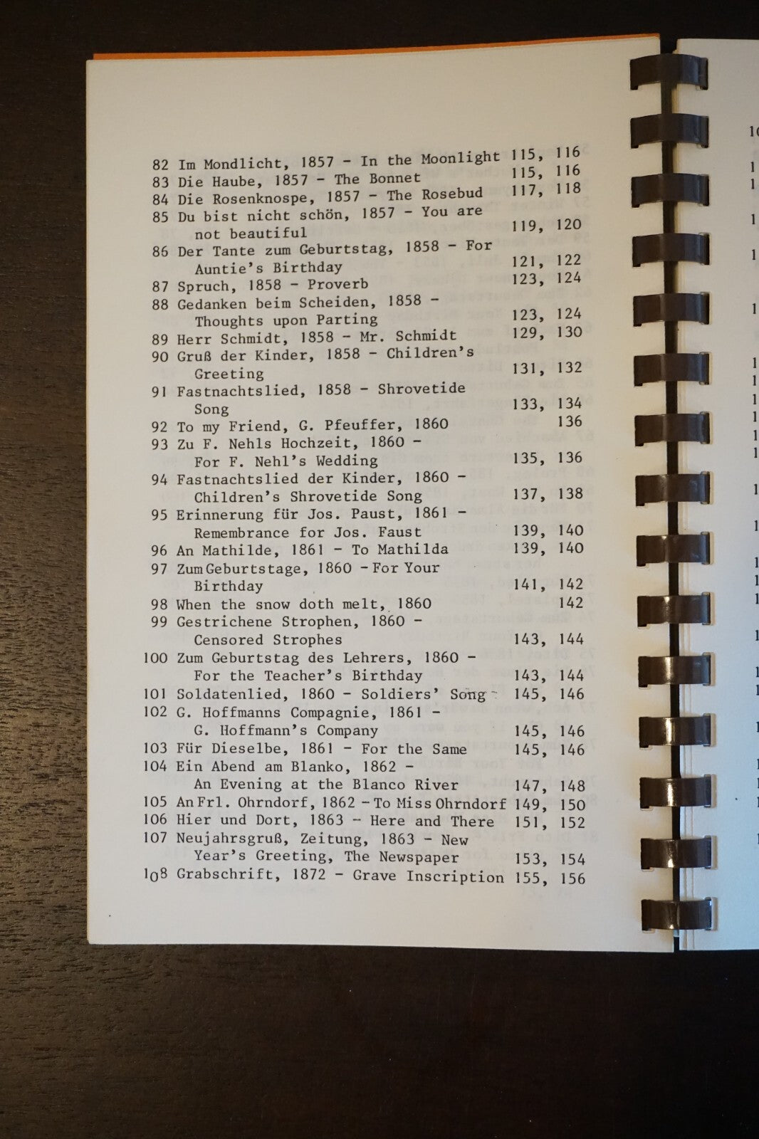Verses and Songs of Texas by F. Hermann Seele 1984 Spiralbound