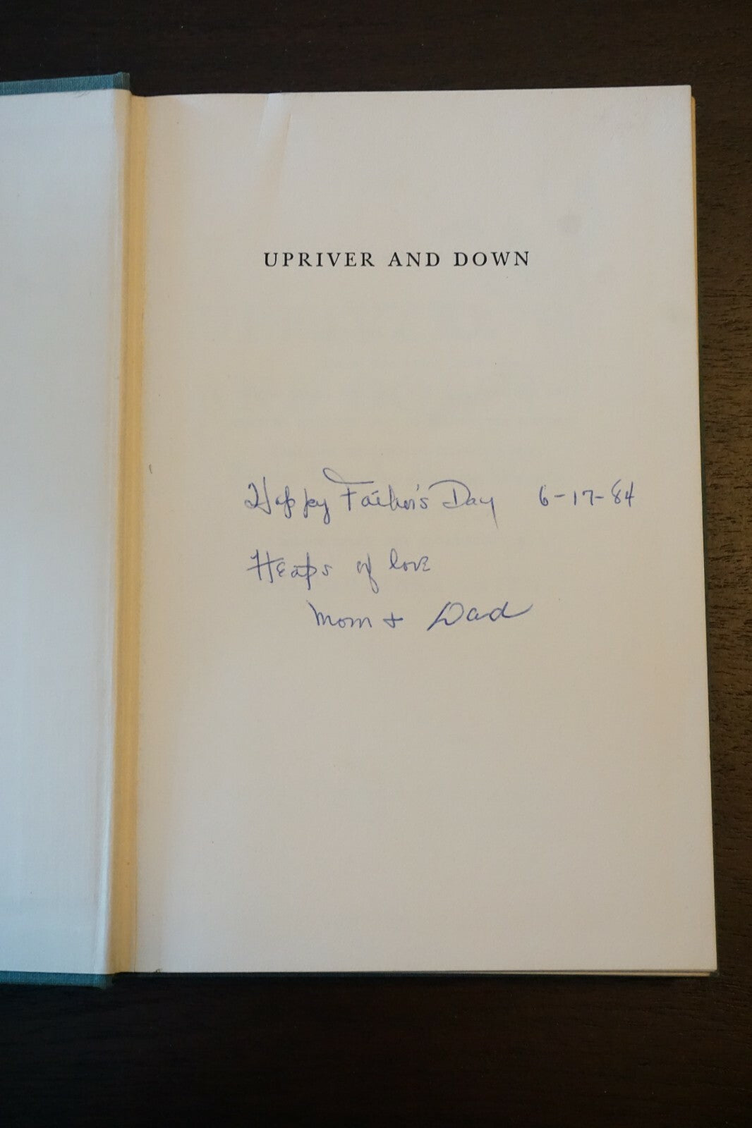 Upriver and Down: Stories from the Maine Woods by Edmund Ware Smith 1965 HC 1st