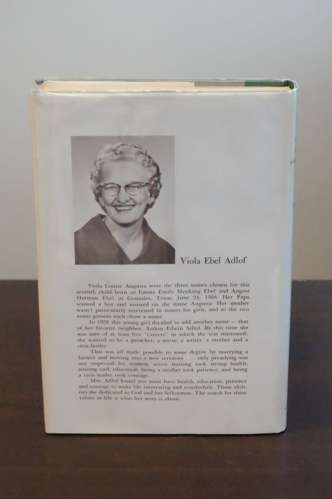Lisa's Texas Grandma by Viola Ebel Adlof 1963 Signed HC DJ