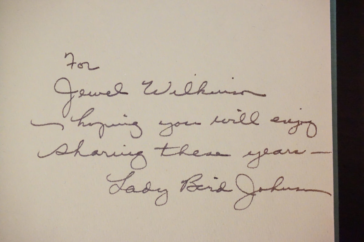 A White House Diary by Lady Bird Johnson 1970 Signed 1st Edition HC DJ