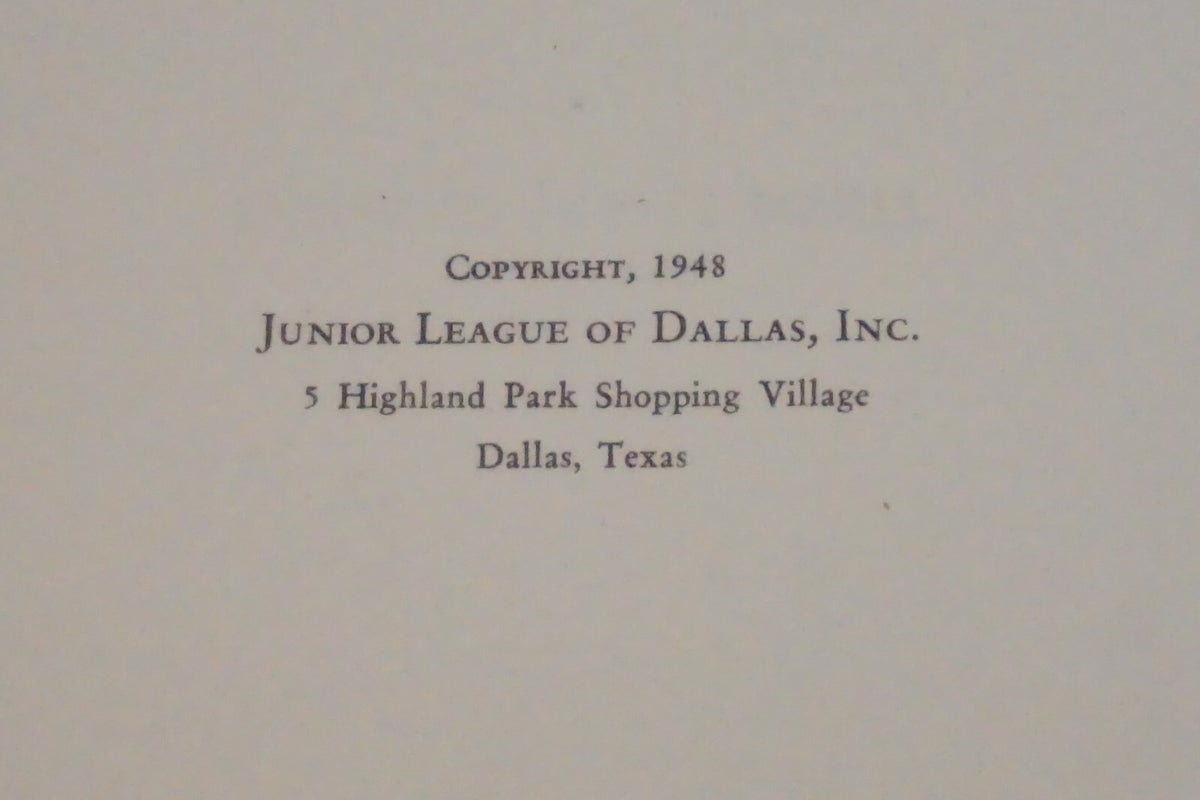 The Junior League of Dallas Cookbook, Fourth Edition HC DJ