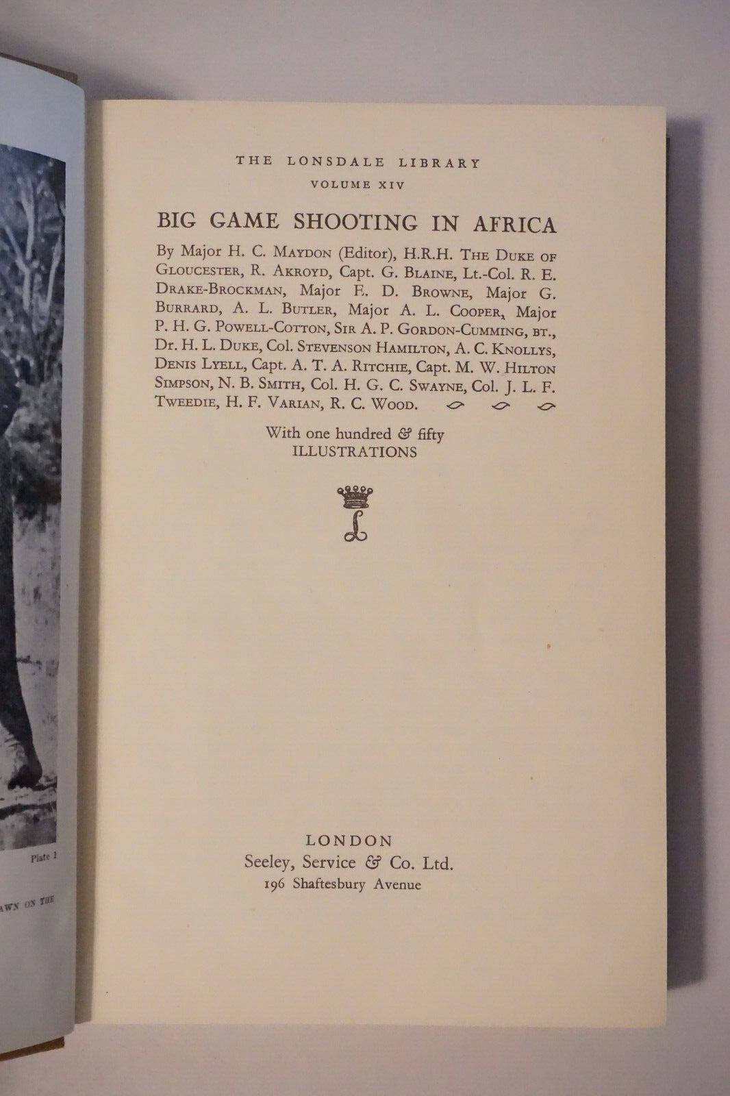 Big Game Shooting In Africa by H.C. Maydon - Hardcover