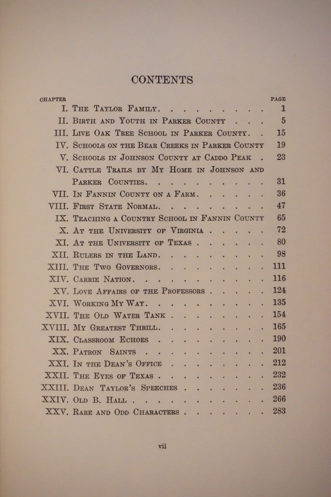Fifty Years On Forty Acres by T.U. Taylor 1938 Signed Hardcover