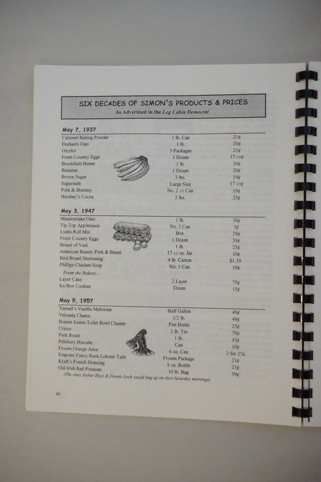 Stories From Simon's Grocery of Conway, Arkansas by David Grimes 2000 Spiral