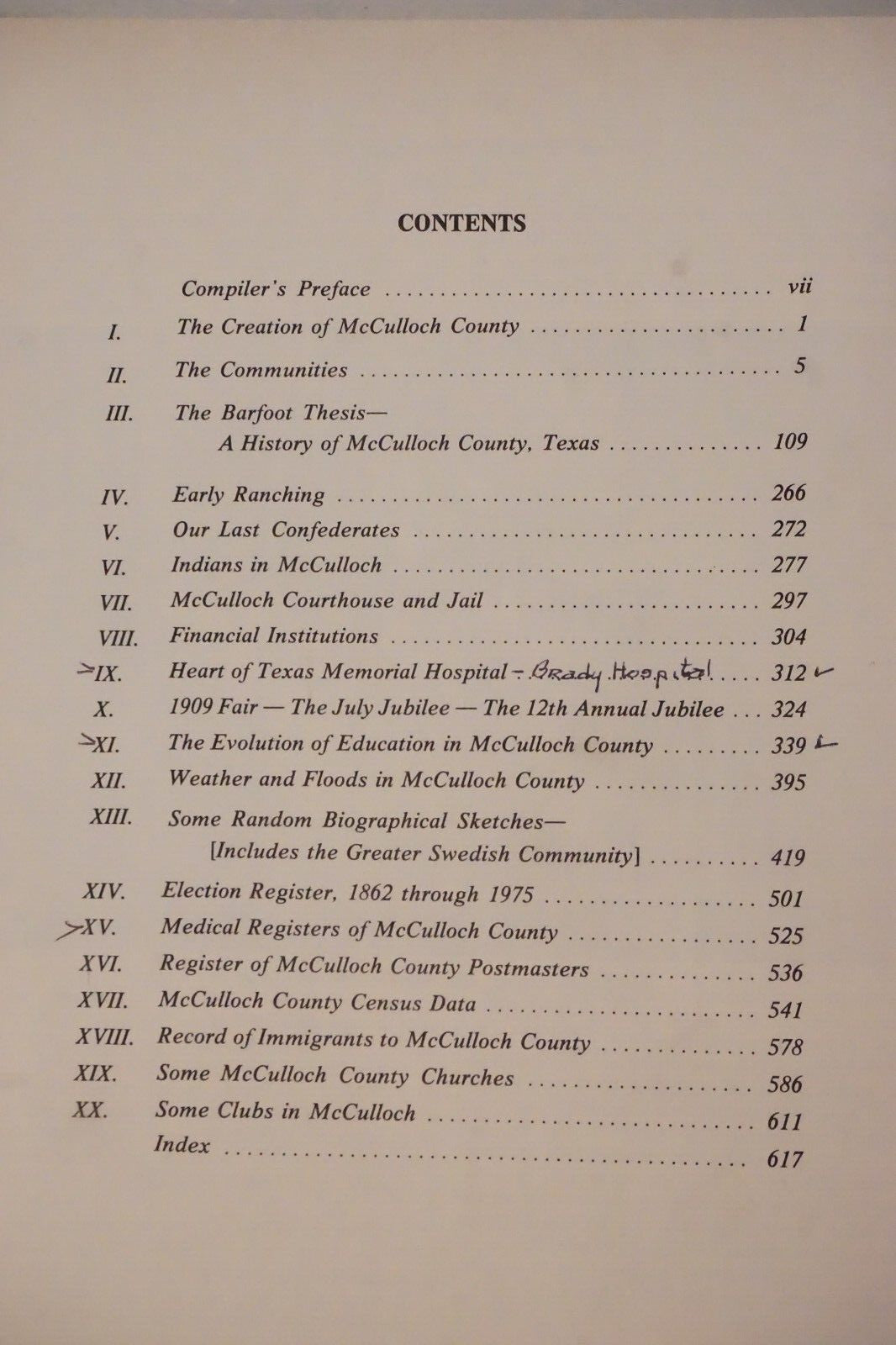 Handbook of McCulloch County Texas History Volume 1
