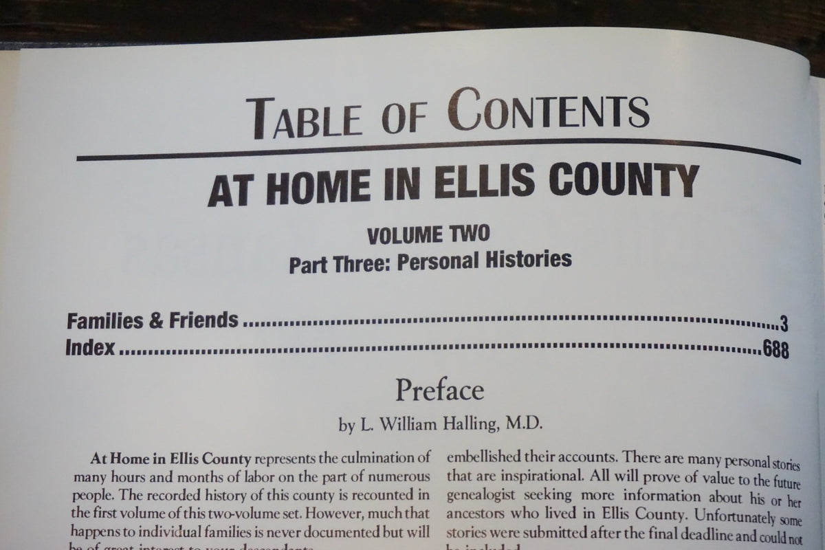 At Home In Ellis County, Kansas 1867-1992 - Volume 2 Hardcover