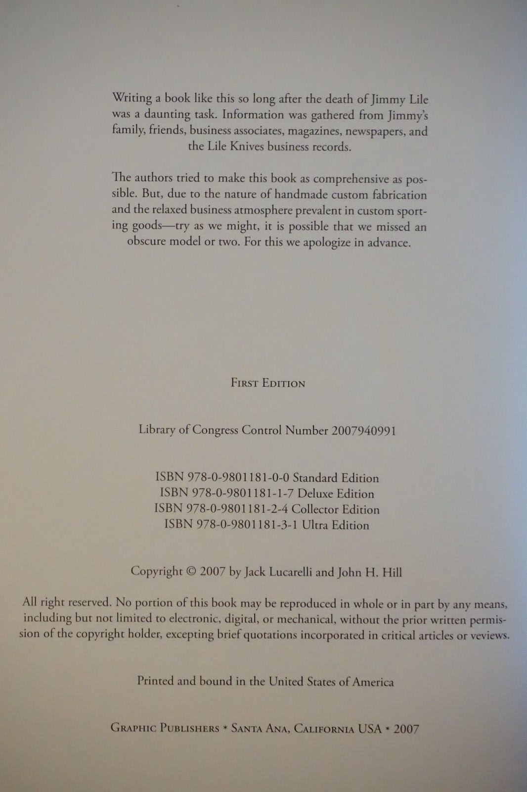 James B. Lile: The Arkansas Knifesmith Collector's Edition 2007 Leather Slipcase