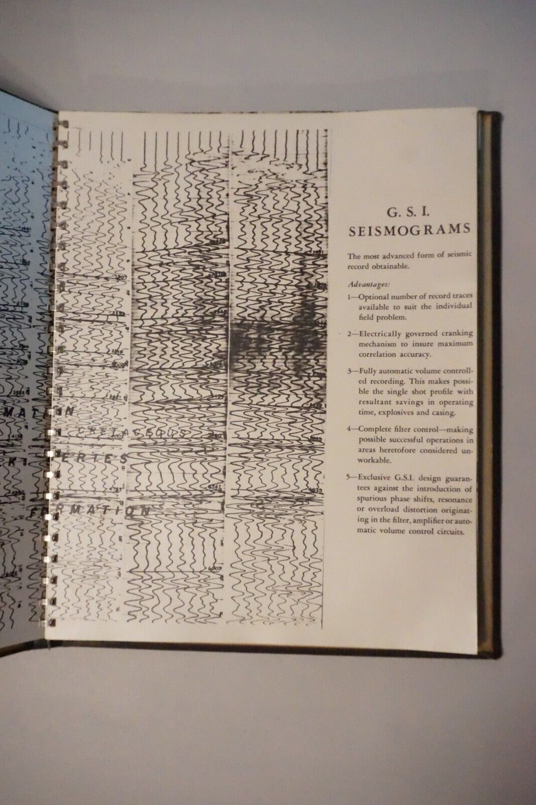 Soil and Seismograph Surveys by Geological Service Inc