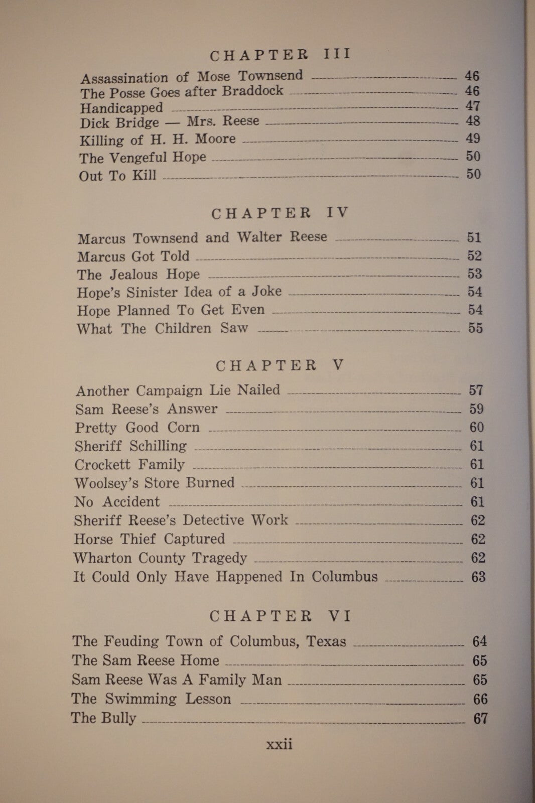 Flaming Feuds of Colorado County, Texas by John Walter Reese 1962 Hardcover