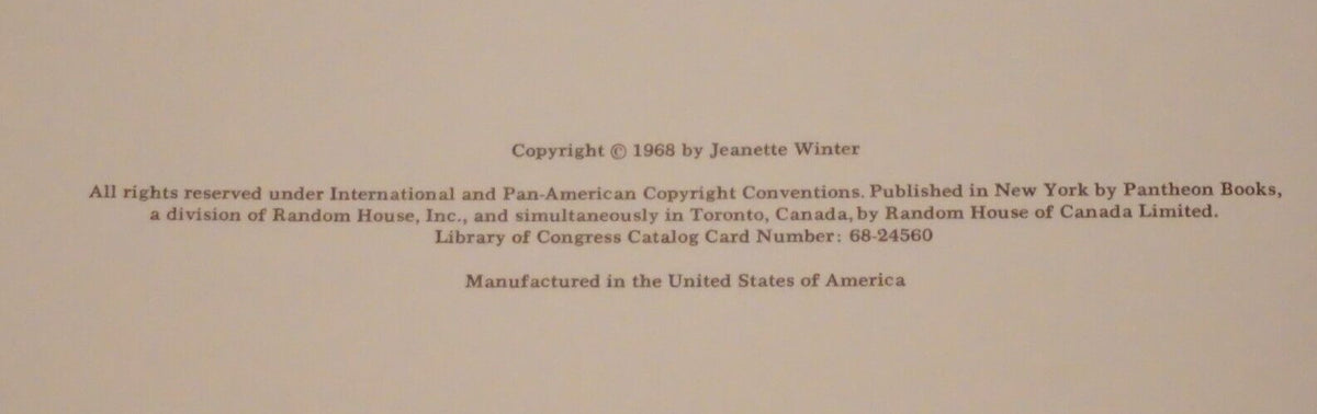 The Christmas Visitors by Jeanette Winter Signed1st Edition HC DJ