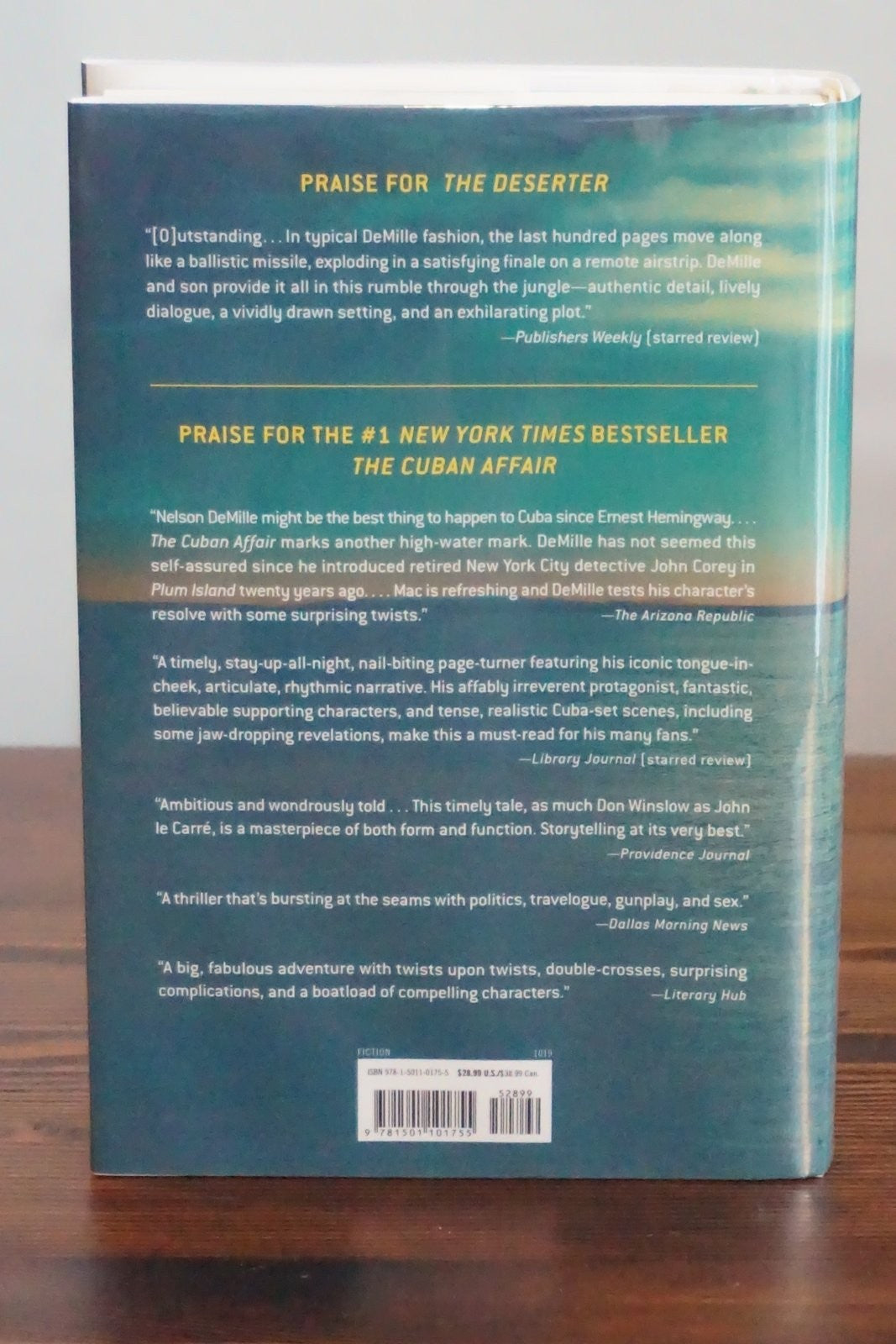The Deserter Nelson DeMille Alex DeMille Signed First Edition 2019 HC DJ