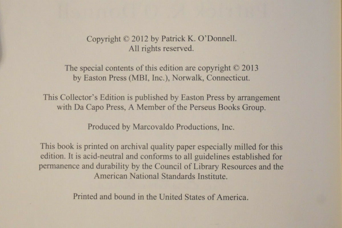 Dog Company by Patrick K. O'Donnell 2013 Easton Press