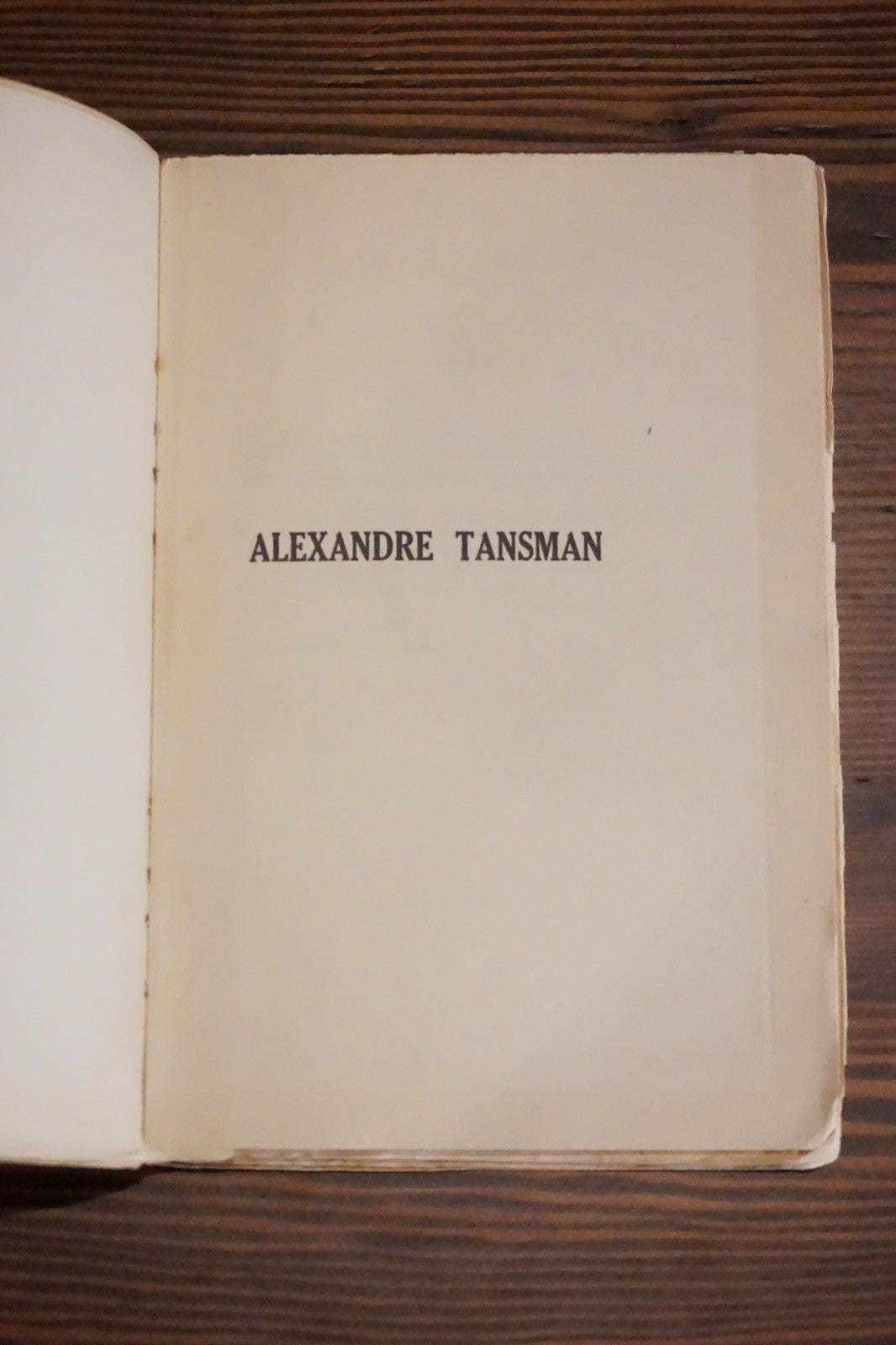 Alexandre Tansman by Irving Schwerke 1931 Softcover French
