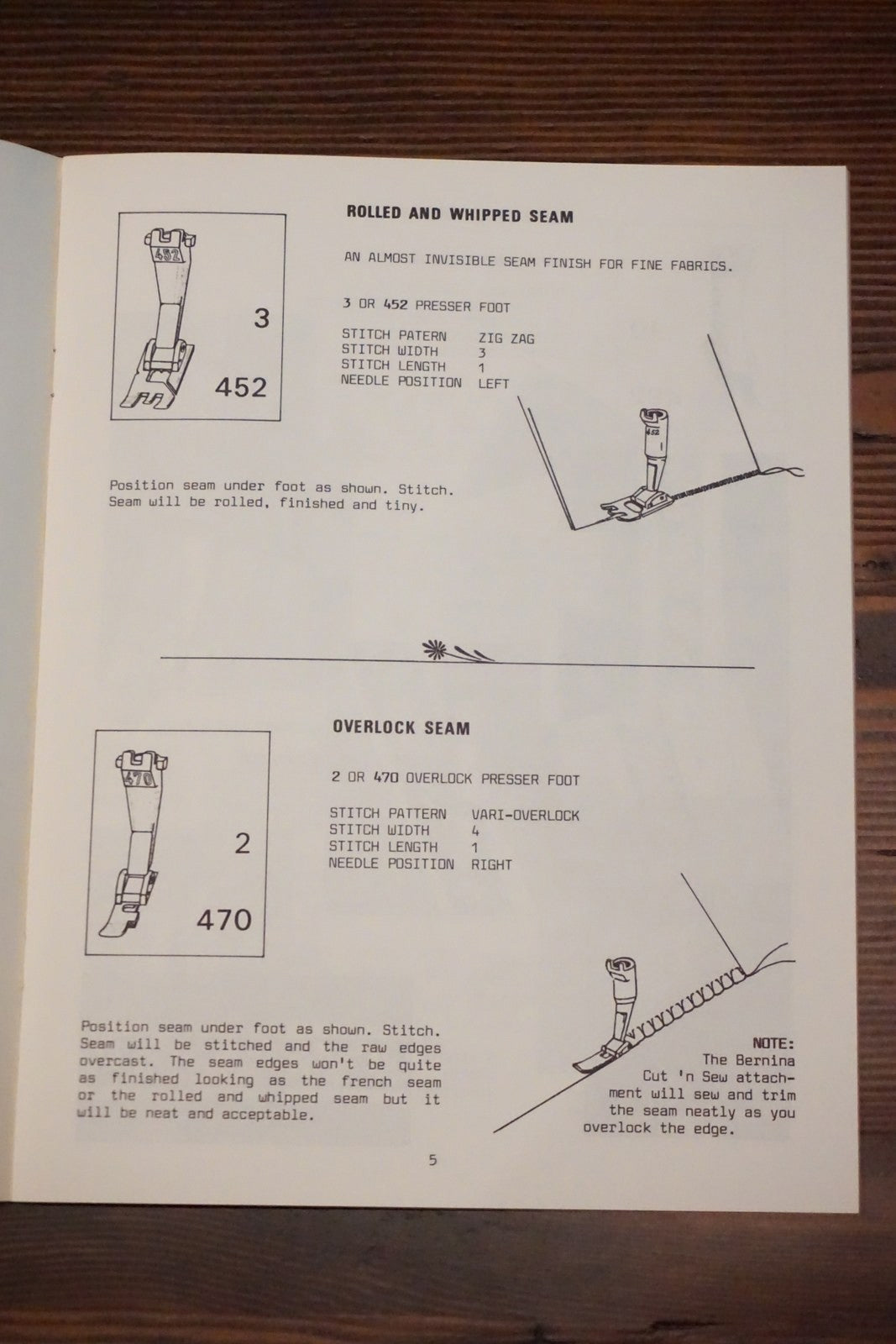 Heirloom Sewing with Bernina by Mary Lou Nall Machine Techniques Booklet