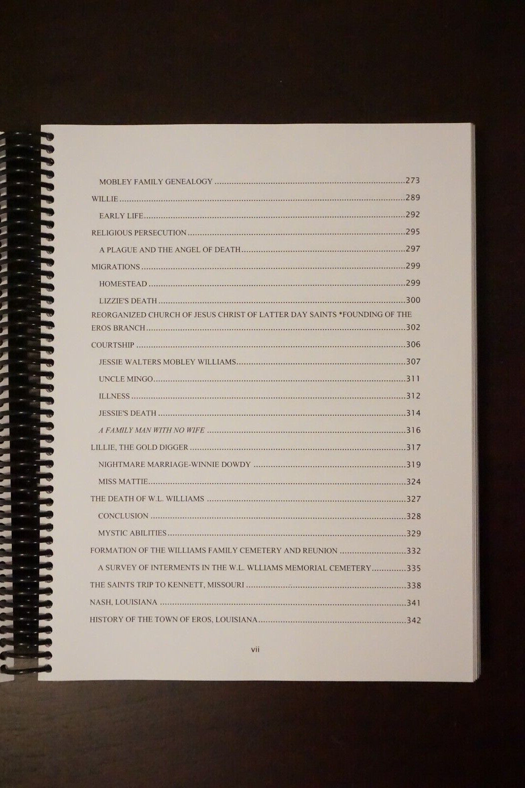 The William Lunsford Williams Family Genealogy by Terry W. Perritt 2012 Spiral