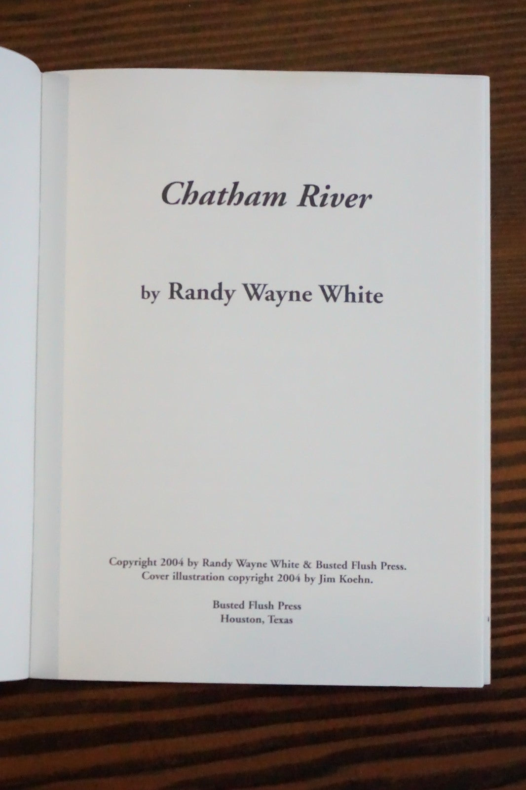 Chatham River by Randy Wayne White - 2004 Staplebound Signed Limited Edition