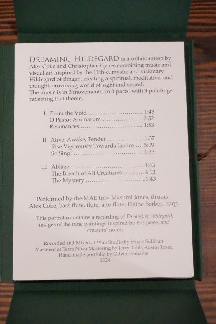 Dreaming Hildegard Coke Hynes SIGNED Numbered Portfolio CD 2024
