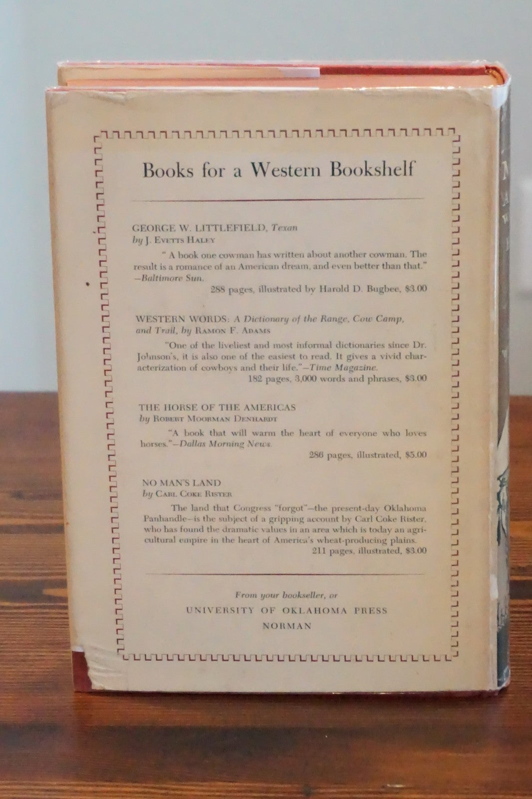 Jeff Milton: A Good Man With a Gun by J. Evetts Haley 1948 HC DJ Signed