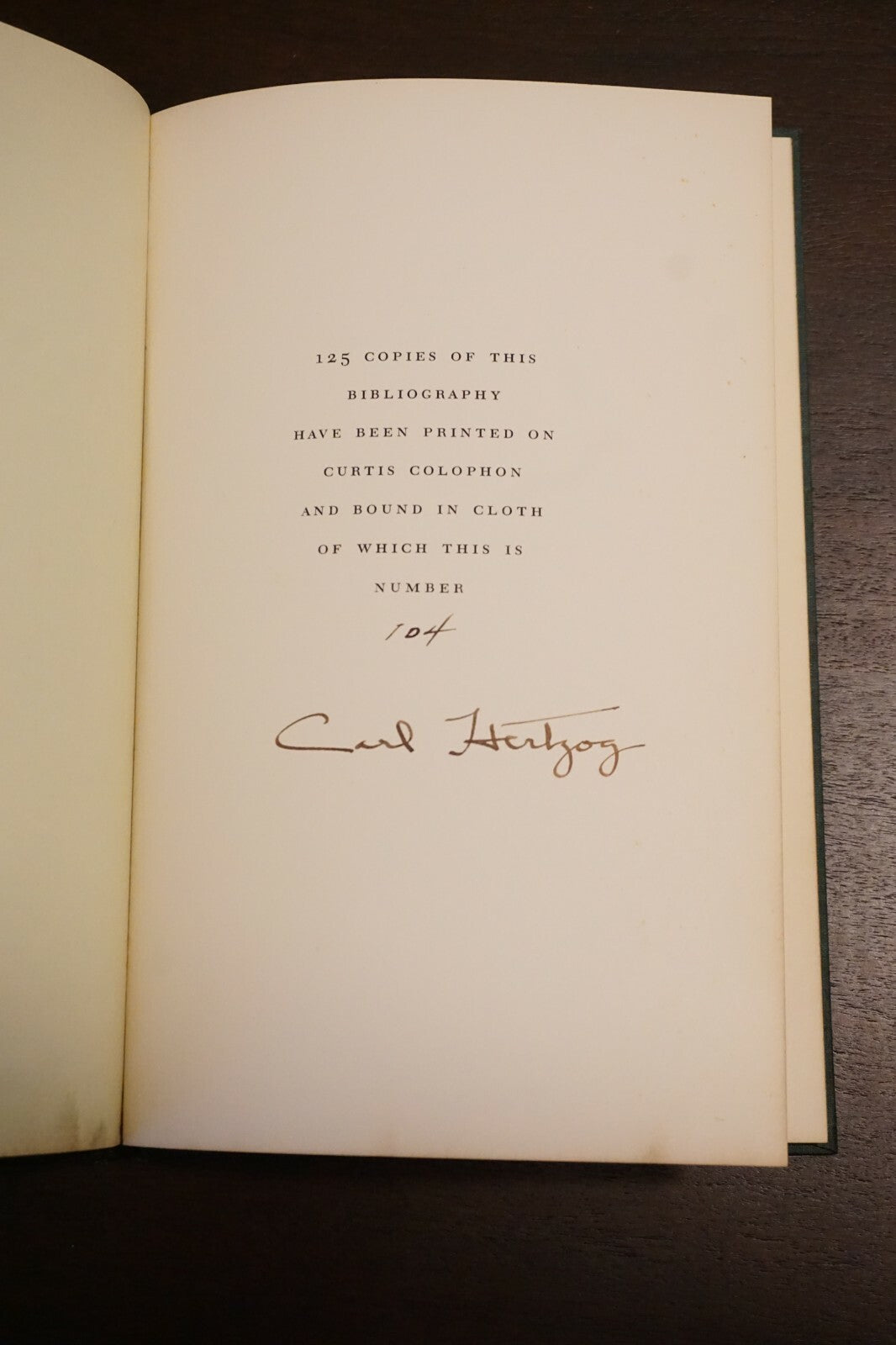 Rare Copy of Texas and the West Catalogue 19 Carl Hertzog Bibliography