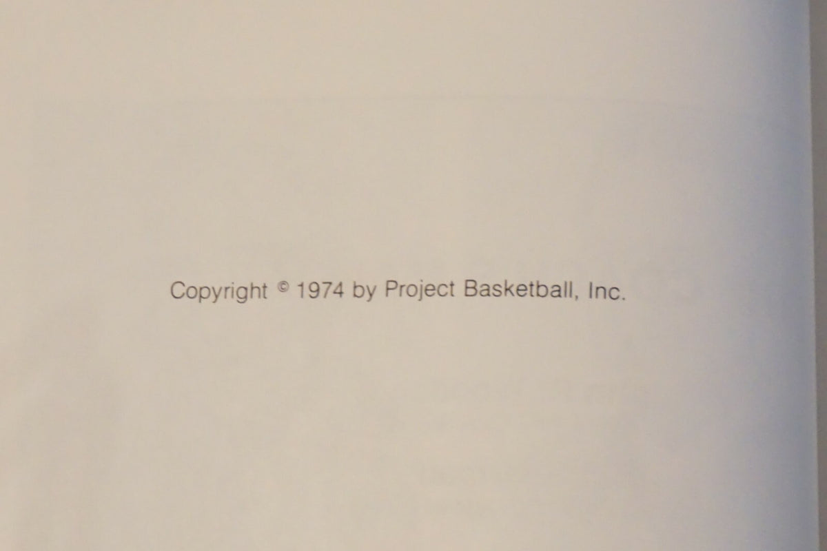 Coach's Manual by John R. Wooden and Bill Sharman 1974 PB - Very Rare