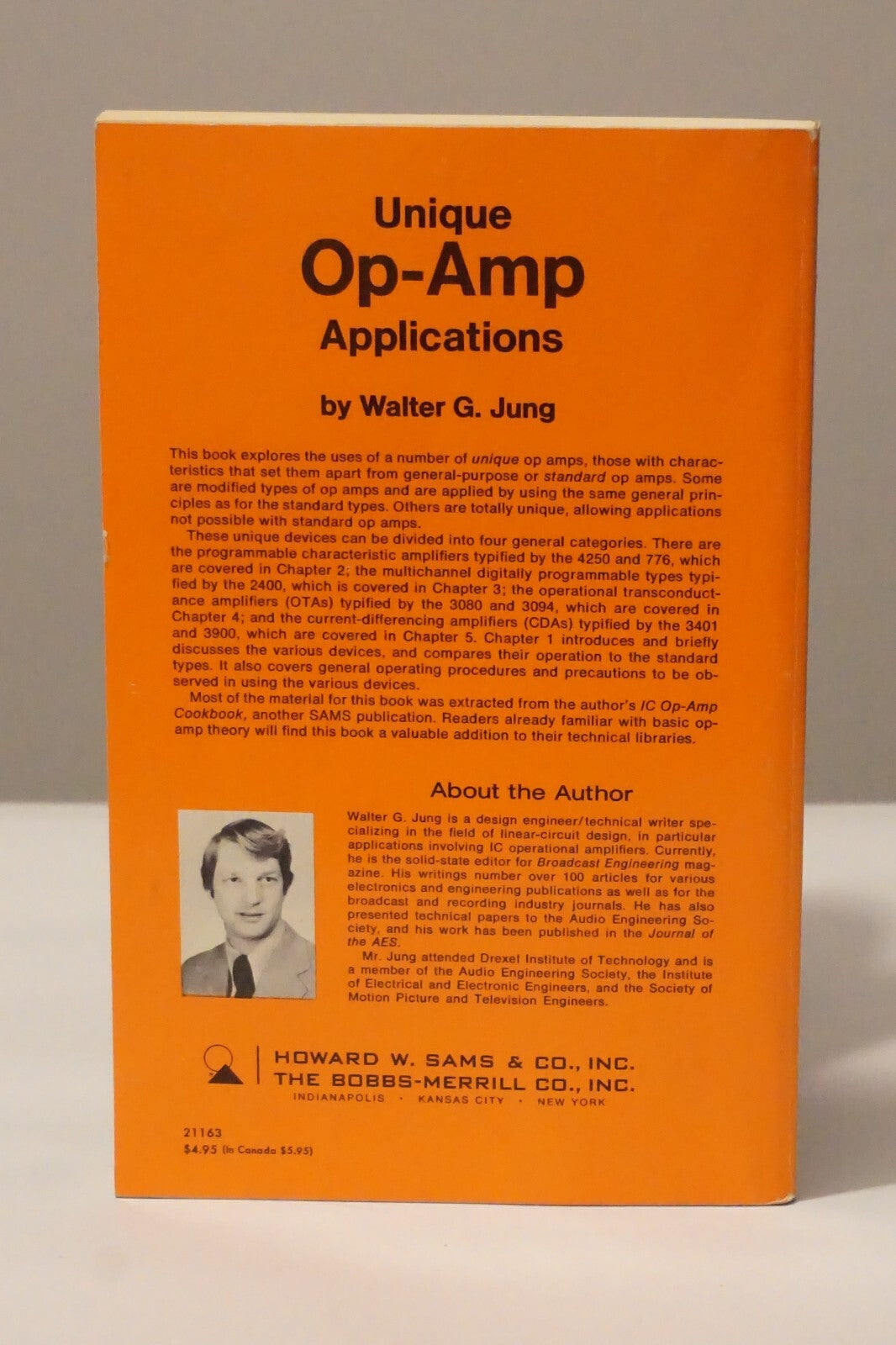 Unique IC Op-Amp Applications by Walter G. Jung 1975 Softcover 1st Edition