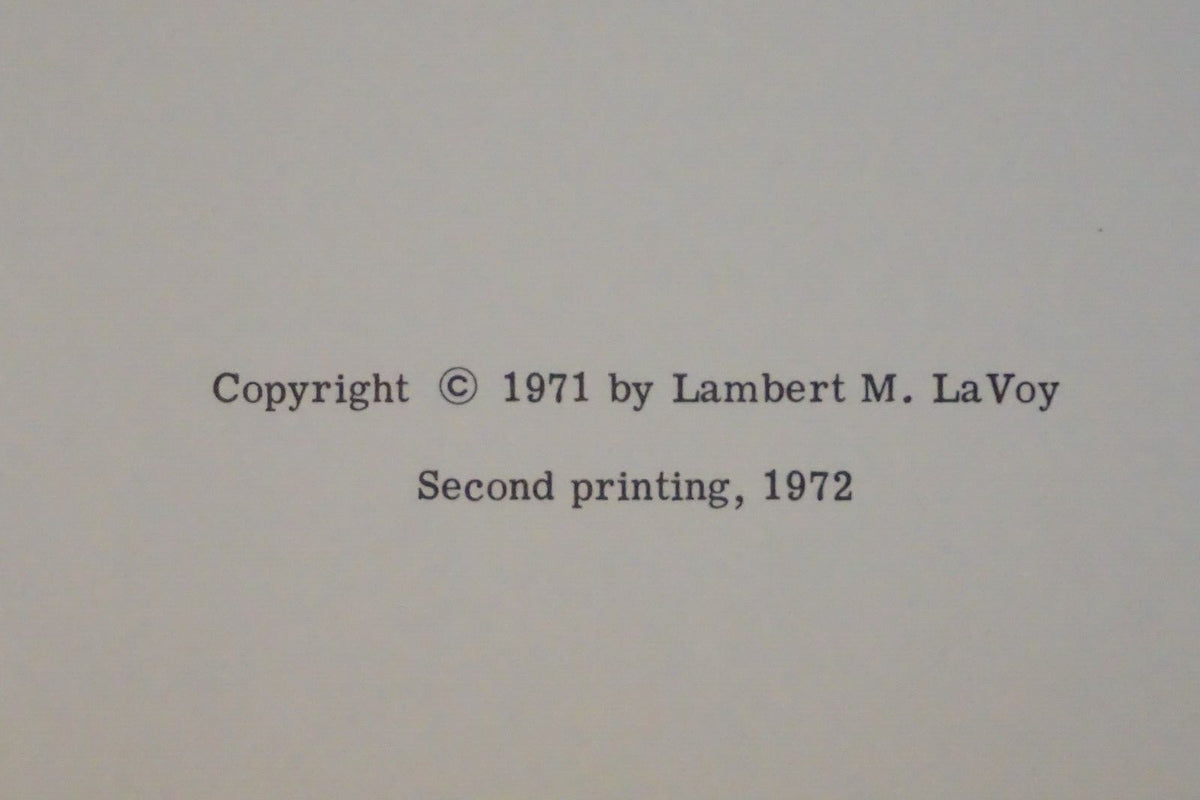 Bay Settlement of Monroe County, Michigan by Lambert M. LaVoy 1972 Hardcover