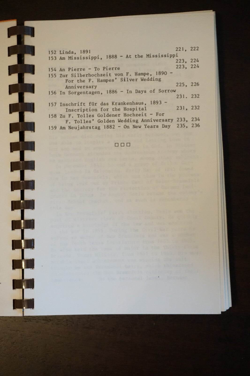 Verses and Songs of Texas by F. Hermann Seele 1984 Spiralbound