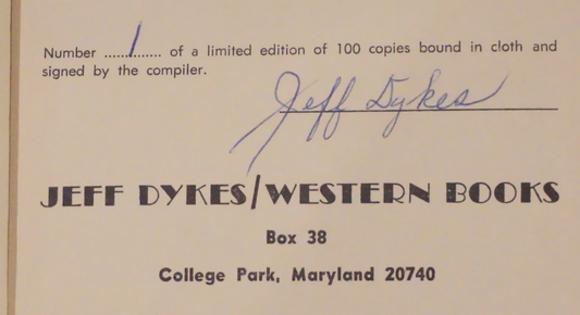 Rangers All by Jeff Dykes - Signed Limited Edition - HC DJ