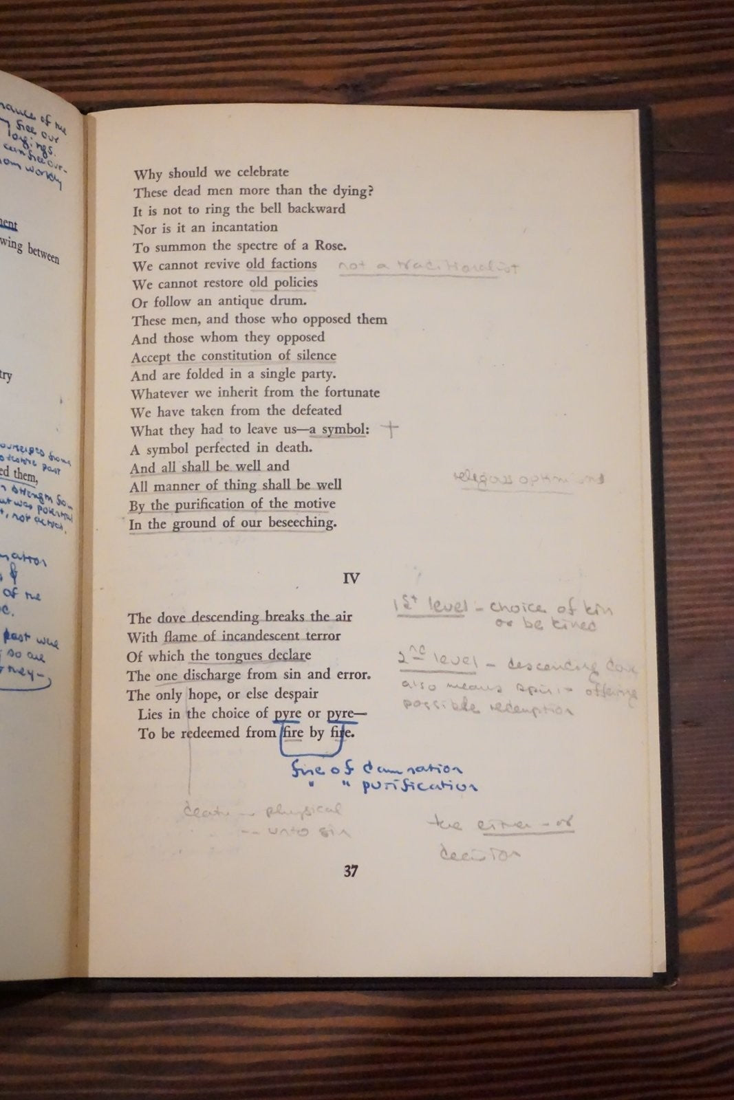 Four Quartets T S Eliot Harcourt Brace Hardcover Dust Jacket