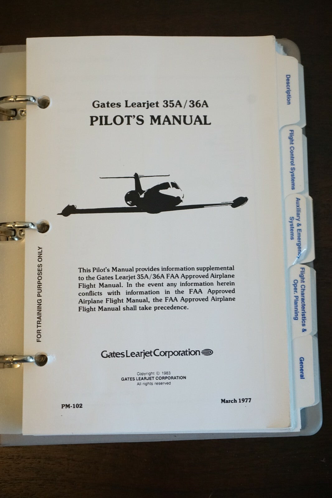 SimuFlite Learjet 35A 36A Pilot Manual