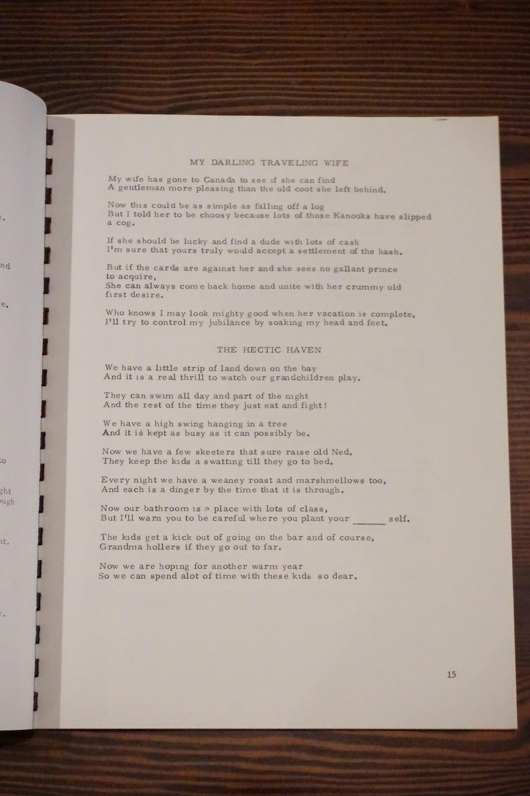 Sunshine and Shadows by Walt Tornquist 1976 Signed Spiralbound - Poetry